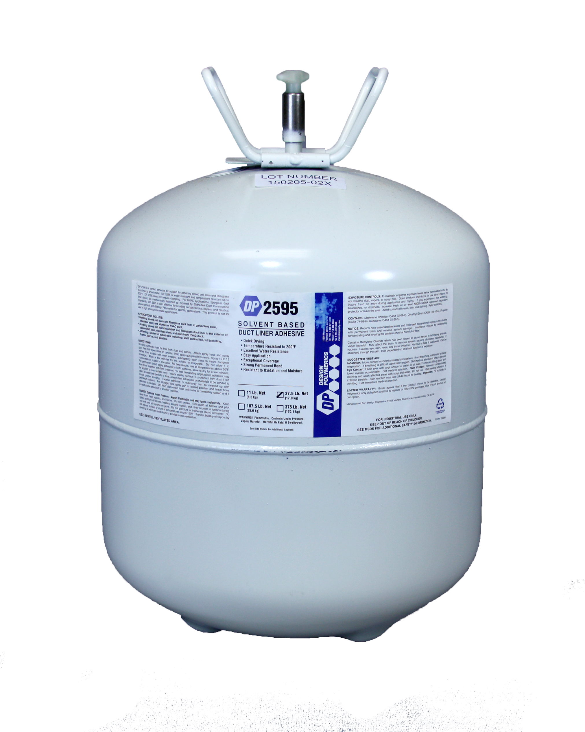 Design Polymerics DP 2595 Spray Adhesive Canister - Closed Cell Foam