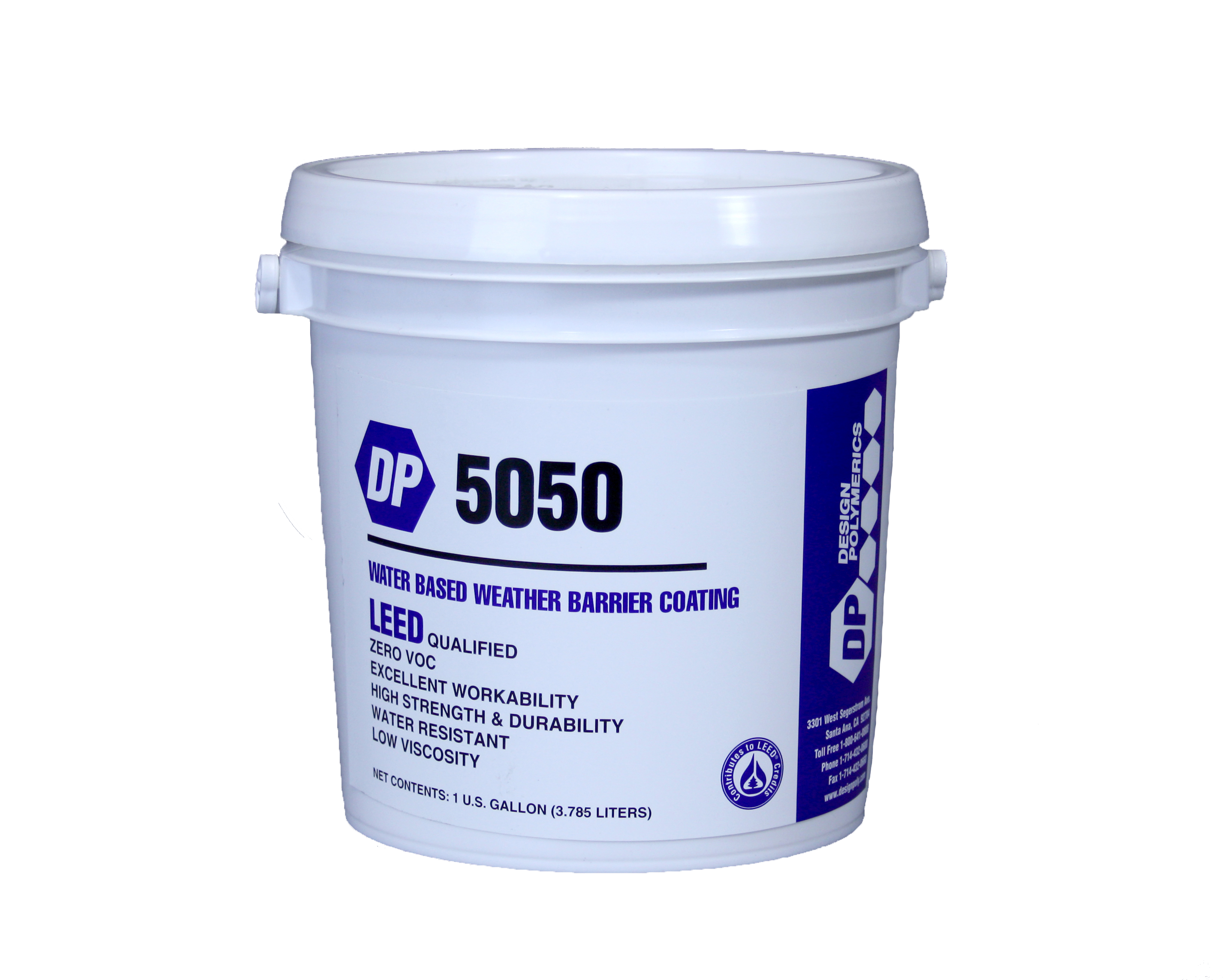 Design Polymerics DP 5050 Weather Barrier Breather Mastic 1 Gallon Container