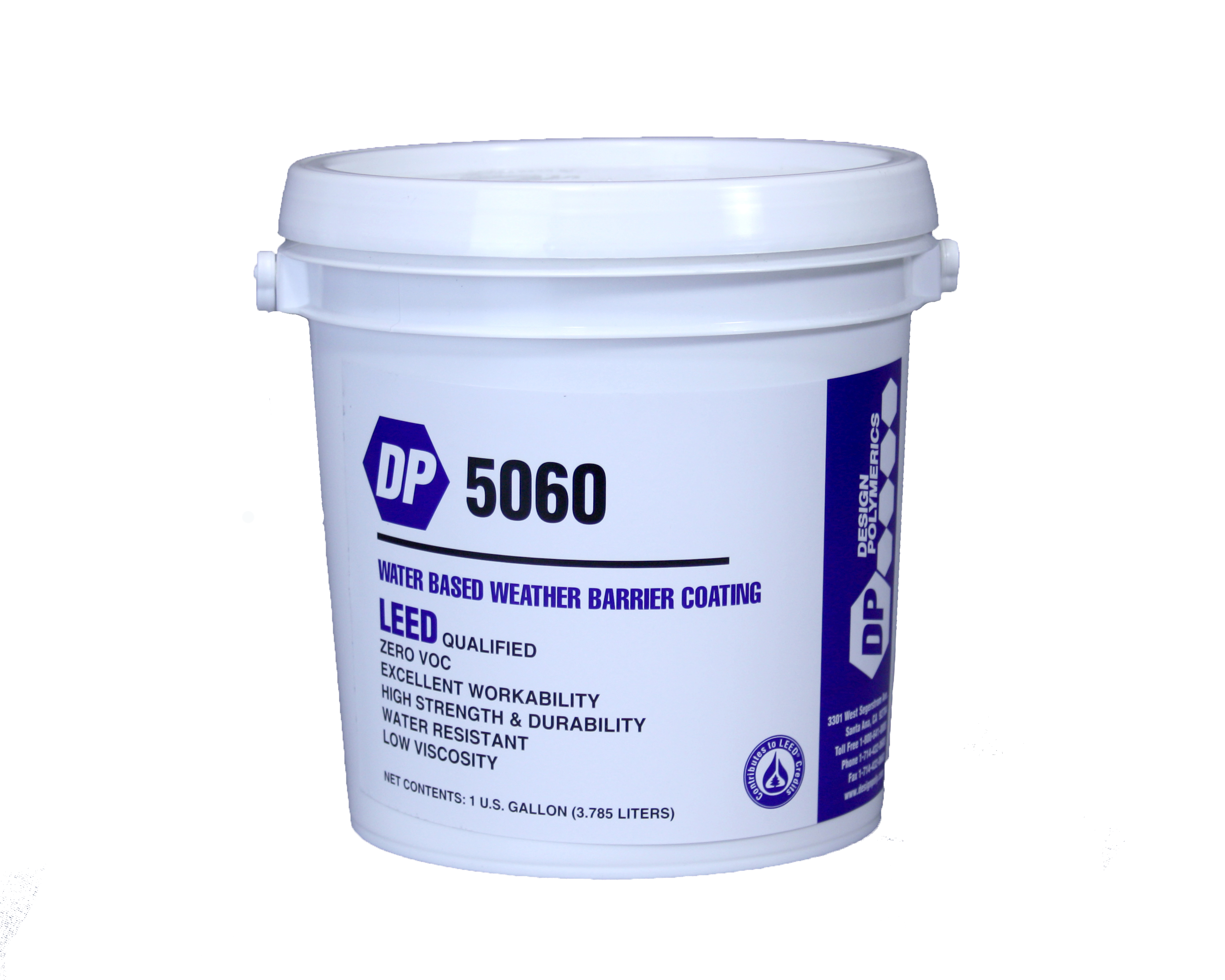 Design Polymerics DP 5060 Weather Barrier Brather Mastic 1 Gallon Container