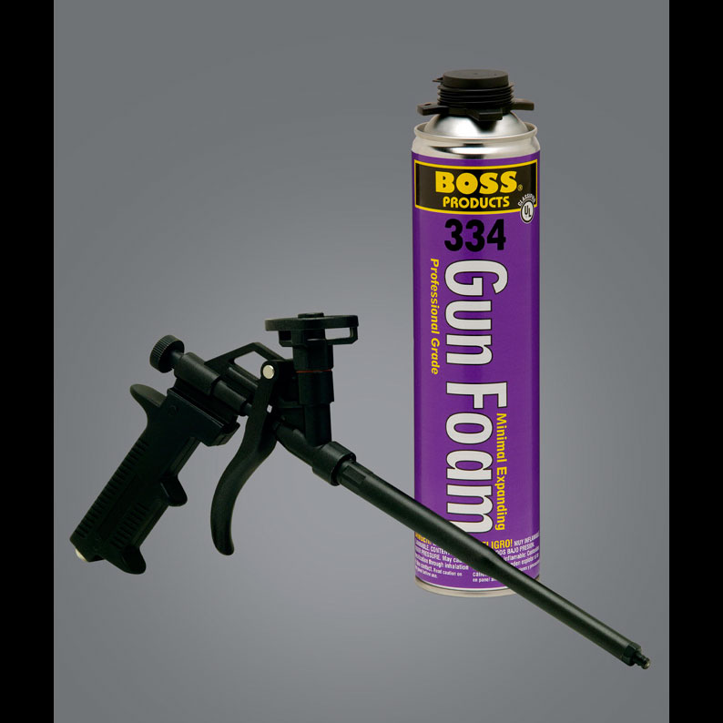 Boss 334 Window & Door Minimal Expanding Gun Foam & M0051 Gun
